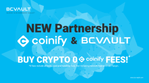 BC Vault new partnership with Coinify to Strengthen its Fiat-to-Crypto Solution
