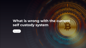 Read more about the article What is wrong with the current self custody system